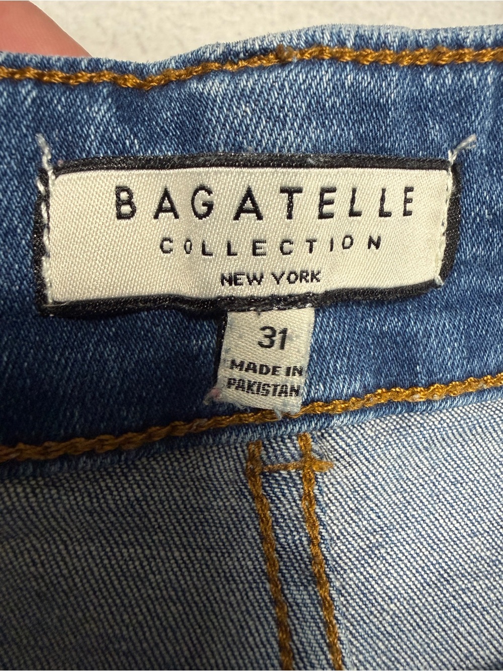 Bagatelle Collection NY Medium Wash Wide Leg Hi Rise Jean Size 31 #2477 - Picture 9 of 12